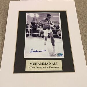 Muhammad Ali signed photo with COA